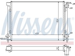 Radiator racire motor Nissens 651811