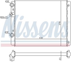Radiator racire motor Nissens 652341