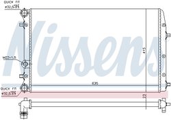 RADIATOR RACIRE MOTOR NISSENS 652711 - Compatibil cu SEAT, SKODA, VW