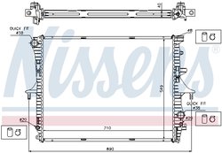 Radiator racire motor Nissens 65276A