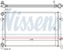 Radiator racire motor Nissens 65277A