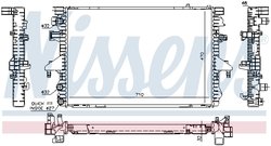 RADIATOR RACIRE MOTOR NISSENS 65282A - Compatibil cu VW