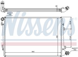 Radiator racire motor Nissens 65291A