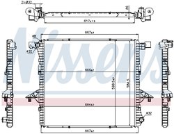 RADIATOR RACIRE MOTOR NISSENS 65298 - Compatibil cu VW