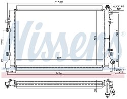 Radiator temperatura scazuta intercooler Nissens 65324