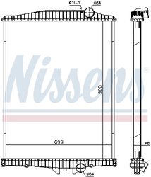 Radiator racire motor Nissens 654630