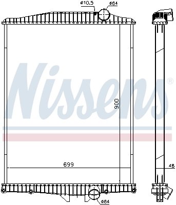 Radiator racire motor Nissens 654630