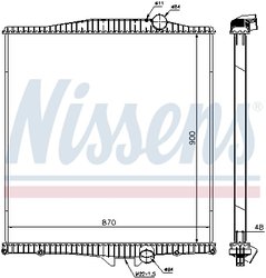 Radiator racire motor Nissens 654620