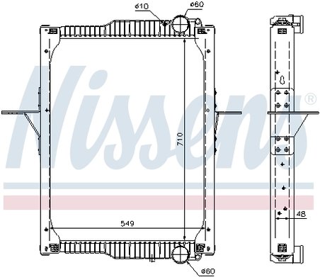 Radiator racire motor Nissens 65475