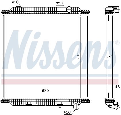 Radiator racire motor Nissens 654760