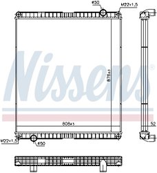 Radiator racire motor Nissens 65483