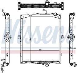 RADIATOR RACIRE MOTOR NISSENS 65479 - Compatibil cu RENAULT TRUCKS, VOLVO