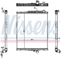 Radiator racire motor Nissens 654790