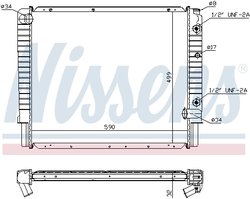 Radiator racire motor Nissens 65523A