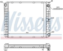 RADIATOR RACIRE MOTOR NISSENS 65525A - Compatibil cu VOLVO