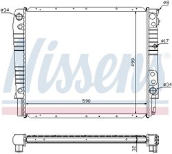 Radiator racire motor Nissens 65531A