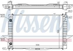 RADIATOR RACIRE MOTOR NISSENS 65548A - Compatibil cu VOLVO