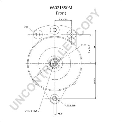 ALTERNATOR PRESTOLITE ELECTRIC 66021590M - Piesa auto compatibila cu mai multe marci