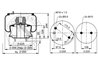 BURDUF SUSPENSIE PNEUMATICA CONTITECH AIR SPRING 6620 N P02 - Piesa auto compatibila cu mai multe marci