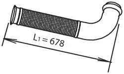 RACORD EVACUARE DINEX 66220 - Compatibil cu RENAULT TRUCKS