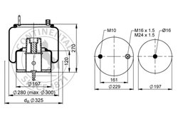 Burduf suspensie pneumatica Contitech AIR Spring 6635 N P01