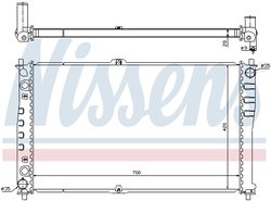 Radiator racire motor Nissens 66618