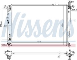 Radiator racire motor Nissens 666208