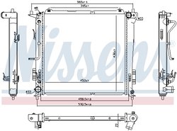 RADIATOR RACIRE MOTOR NISSENS 666216 - Compatibil cu HYUNDAI, KIA