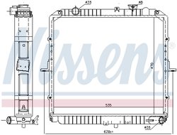 Radiator racire motor Nissens 66622