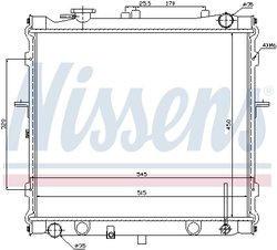 RADIATOR RACIRE MOTOR NISSENS 66642 - Compatibil cu KIA