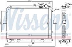 Radiator racire motor Nissens 66645