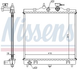 Radiator racire motor Nissens 66655