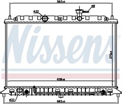 Radiator racire motor Nissens 66687