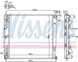 Radiator racire motor Nissens 66763