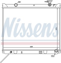 RADIATOR RACIRE MOTOR NISSENS 66766 - Compatibil cu KIA