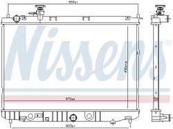 Radiator racire motor Nissens 66776