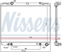 RADIATOR RACIRE MOTOR NISSENS 66777 - Compatibil cu KIA