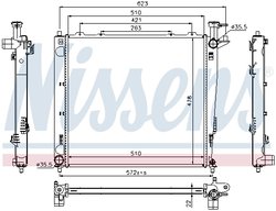 Radiator racire motor Nissens 66782