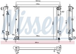 RADIATOR RACIRE MOTOR NISSENS 66791 - Compatibil cu KIA