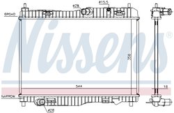 Radiator racire motor Nissens 66858