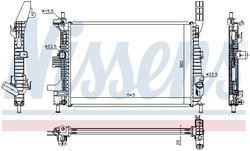 Radiator racire motor Nissens 66860