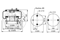 Burduf suspensie pneumatica Contitech AIR Spring 6703 N P01