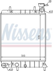 Radiator racire motor Nissens 67022