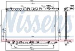 RADIATOR RACIRE MOTOR NISSENS 67030 - Compatibil cu HYUNDAI