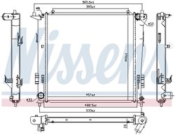 Radiator racire motor Nissens 67077