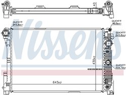 RADIATOR RACIRE MOTOR NISSENS 67101 - Compatibil cu MERCEDES-BENZ