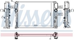 RADIATOR RACIRE MOTOR NISSENS 67102A - Compatibil cu MERCEDES-BENZ
