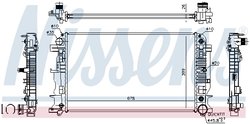RADIATOR RACIRE MOTOR NISSENS 67157A - Compatibil cu MERCEDES-BENZ, VW