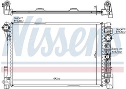 RADIATOR RACIRE MOTOR NISSENS 67161 - Compatibil cu MERCEDES-BENZ