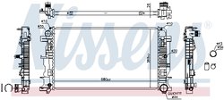 Radiator racire motor Nissens 67156A